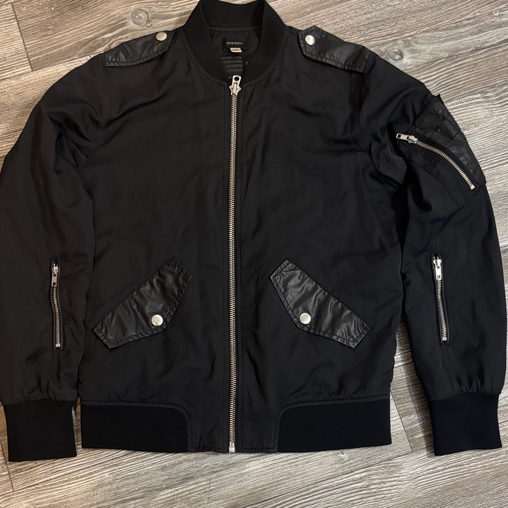 Diesel Black Bomber Jacket Men’s Size S